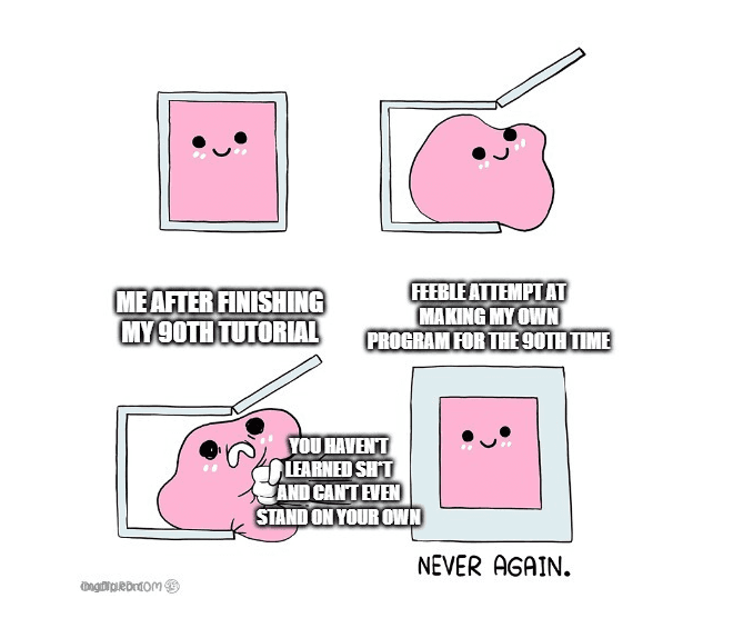 Escaping tutorial hell